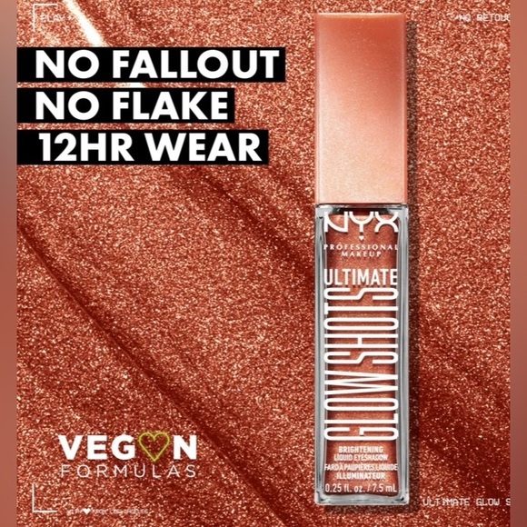 QTY 3 NYX Ultimate Glow Shots Liquid Eyeshadow “ Clementine Fine “ Sealed NEW - Picture 6 of 7